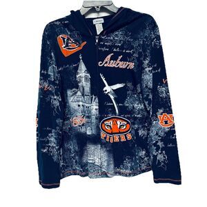 Auburn University Tigers Bling Accents Full Zip All Over Print Jacket Women's S